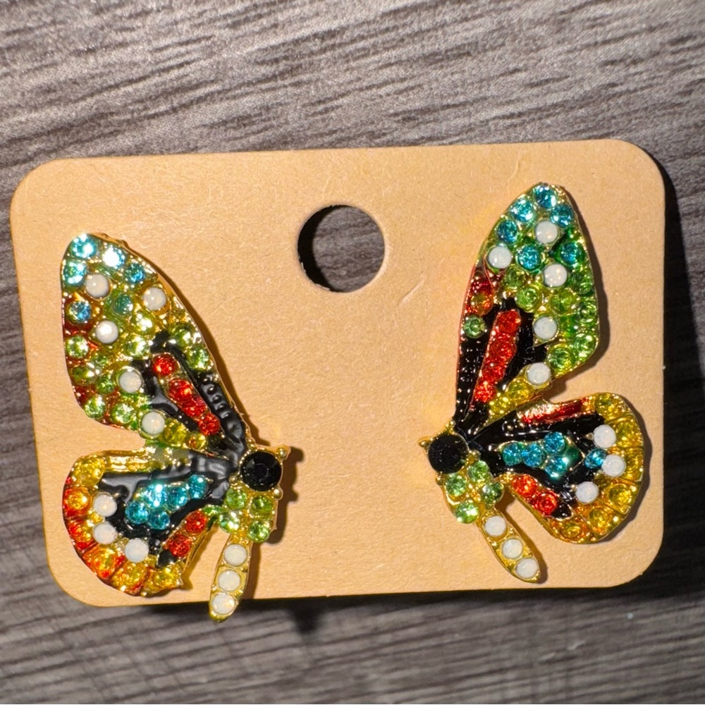 Boho Butterfly Earrings Statement Jewelry